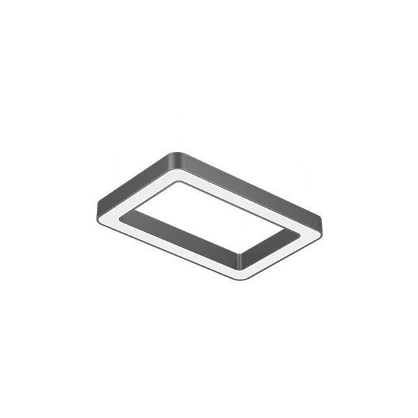 GOYA GY 8118-60x90 Siyah/Beyaz Kasa 68 Watt 60x90 cm Dikdörtgen Halka Sıva Üstü Lineer Armatür