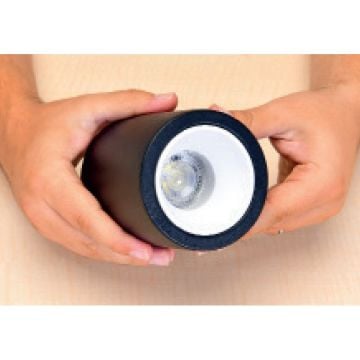 HOROZ 015-044-0001-B 5 Watt/9 Watt 9x11 cm Beyaz Sıva Üstü Silindir LED Spot