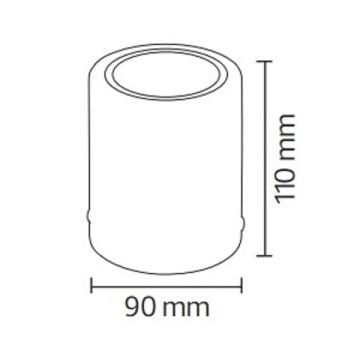 HOROZ 015-044-0001-B 5 Watt/9 Watt 9x11 cm Beyaz Sıva Üstü Silindir LED Spot