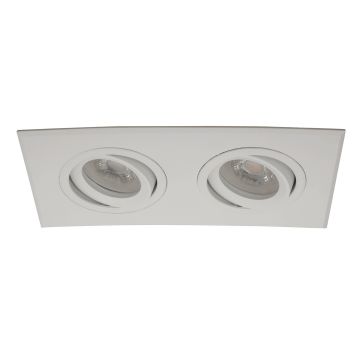 goldX ZE819-WH Beyaz İkili Spot Kasası