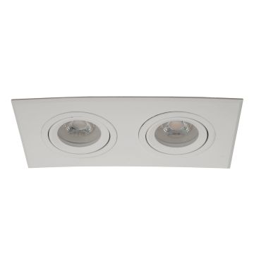 goldX ZE819-WH Beyaz İkili Spot Kasası