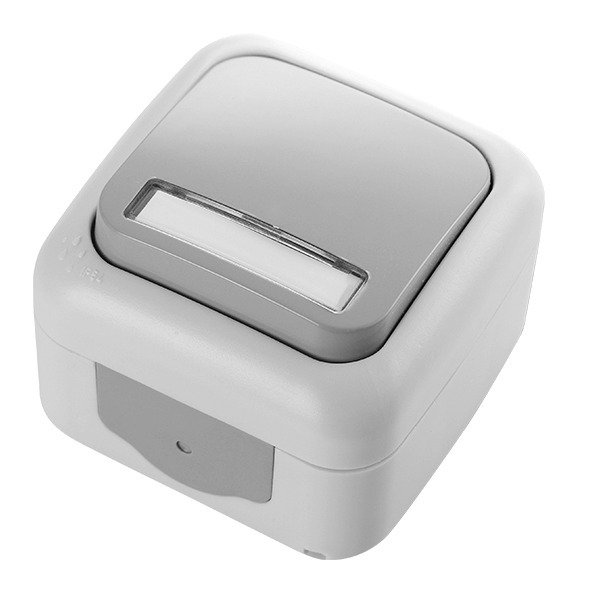 VİKO Palmiye 90555527 Işıklı Etiketli Zil Anahtarı [Gri]