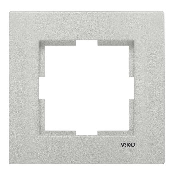 VİKO Novella 92190661 Tekli Çerçeve [Metalik Beyaz]