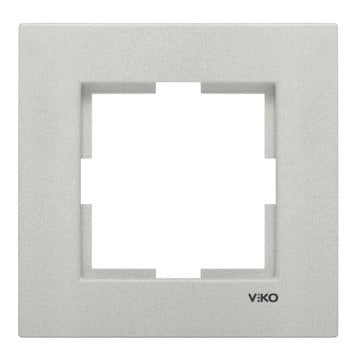 VİKO Novella 92190661 Tekli Çerçeve [Metalik Beyaz]