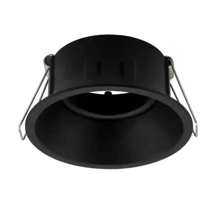 HOROZ 015-029-0001 Sıva Altı Siyah Yuvarlak Spot Kasası (Meta)