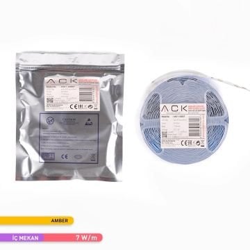 ACK AS01-00807 12 Volt 7 Watt/Metre Amber Şerit Led [5 Metre]