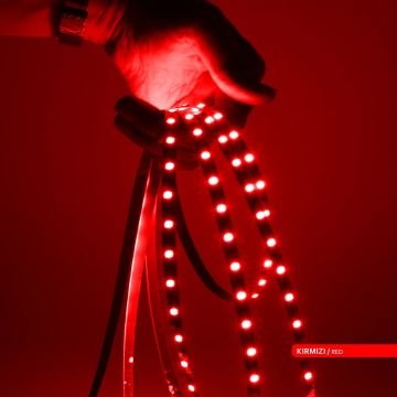 ACK AS01-00804 12 Volt 7 Watt/Metre Kırmızı Şerit Led [5 Metre]