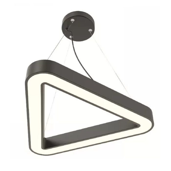 GOYA GY 8116-90 Siyah/Beyaz Kasa 73 Watt 84x84x90 cm Üçgen Halka Lineer Sarkıt Armatür