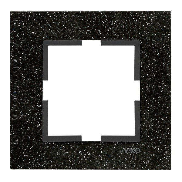 VİKO Novella 92192031 Tekli Çerçeve [Black Quartz]