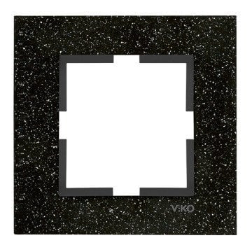 VİKO Novella 92192031 Tekli Çerçeve [Black Quartz]