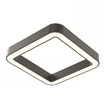 GOYA GY 8114-90 Siyah/Beyaz Kasa 73 Watt 90x90 cm Kare Halka Sıva Üstü Lineer Armatür