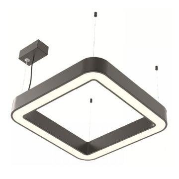 GOYA GY 8114-90 Siyah/Beyaz Kasa 73 Watt 90x90 cm Kare Halka Lineer Sarkıt Armatür