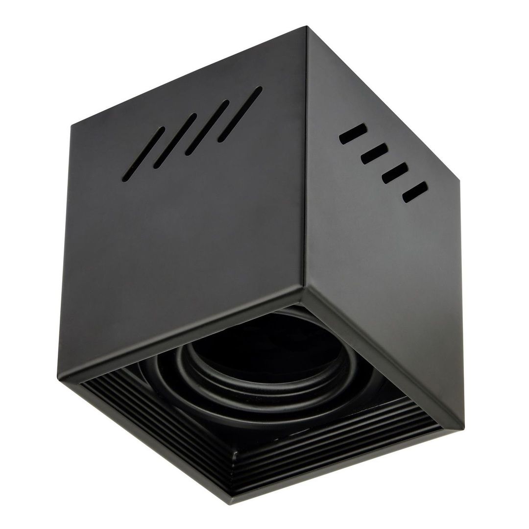 HOROZ 015-027-0050 9x9x10 cm Siyah Sıva Üstü Spot Kasası (Metal)