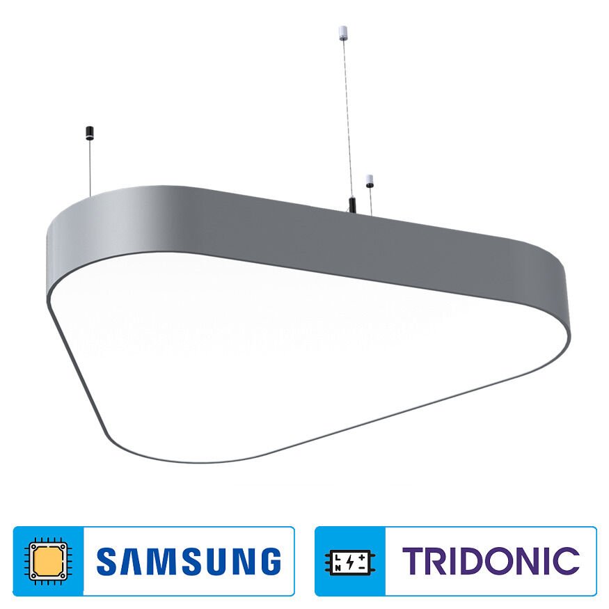 CL-Trian-01 Radiuslu Üçgen Lineer Sarkıt Armatür/Sıva Üstü Lineer Armatür (SAMSUNG LED & TRIDONIC Driver)