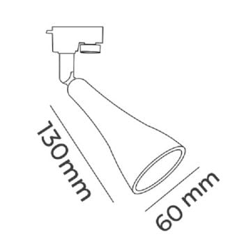 MOLLED MOL029 Siyah/Beyaz Ray Spot Kasası (GU10 Duylu)