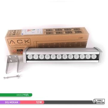 ACK AT20-01253 12 Watt 34 cm Yeşil LED Wallwasher - IP67