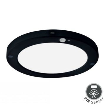 HOROZ 016-060-0018 18 Watt Sıva Altı Sensörlü Ayarlanabilir Siyah Yuvarlak LED Panel - Beyaz Işık (6400K)