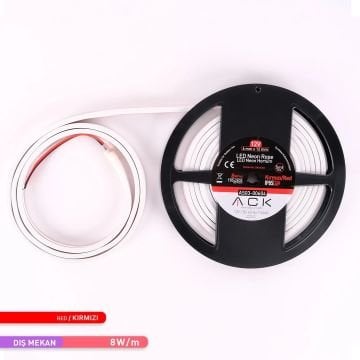 Dimlenebilir Neon Hortum Led - Kırmızı Işık [5 Metre]