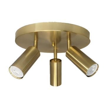 Crealight MOL062 Gold Sıva Üstü Hareketli Üçlü Spot (GU10 Duylu)