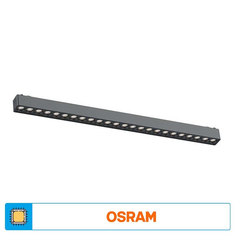ACK AD45-02401 24 Watt 45 cm Lensli OSRAM LED Magnet Armatür - Gün Işığı (3000K)