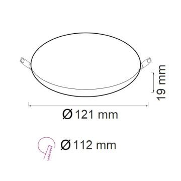 HOROZ 016-052-0016 16 Watt Sıva Altı Çerçevesiz Yuvarlak LED Panel - Beyaz Işık (6400K)