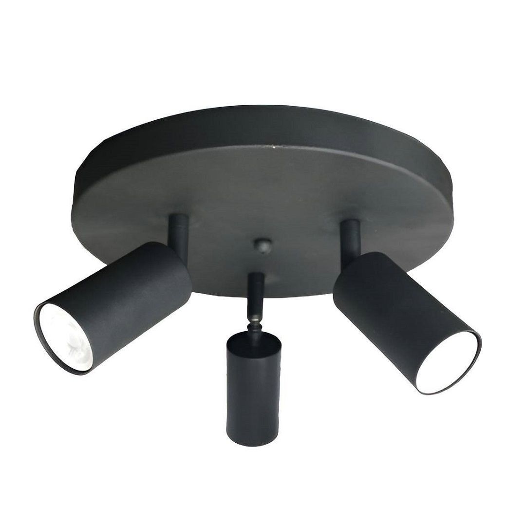 Crealight MOL068 Siyah Sıva Üstü Hareketli Üçlü Spot (GU10 Duylu)